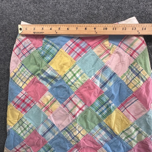 Brooks Brothers Women's Size 4 Madras Patchwork Skirt 100%‎ Cotton - Picture 5 of 5